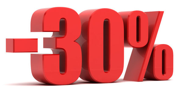 30% KORTING!