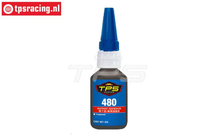 TPS480/20 Rubber Snel lijm zwart 20 gram, 1 st.
