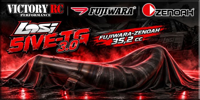 VRC8707 LOSI 5IVE-TG VRC Tuning Pro-uitlaat ongedempt, Set