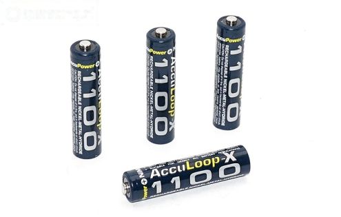ACCUL1100 Acculoop-X AAA 1100 mAh 1,2 Volt, 4 st.