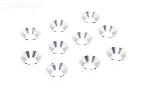 TPS1234/03 Alu verzonken ring Ø4 mm Zilver, 10 st.