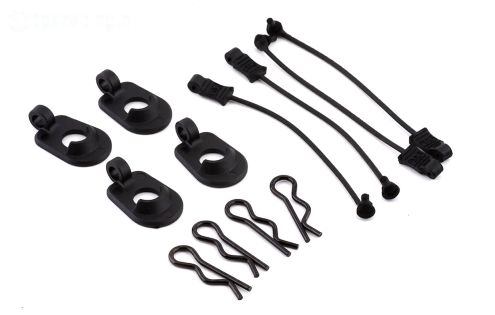 ARA390294 ARRMA Body clip met rubber 1/5, 4 st.