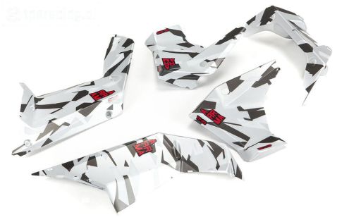 ARA411017 ARRMA Fireteam ZIJ Kap Wit Camo, set