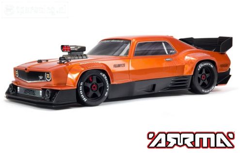 ARA7617V2T2 ARRMA FELONY 6S BLX 1/7 Muscle Car, Oranje