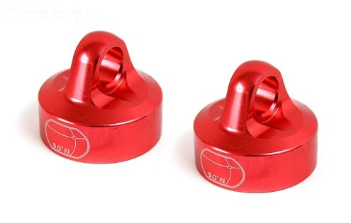 BWS55044R Alu-Schokd.sluiting boven Rood Ø24 mm, 2 st.