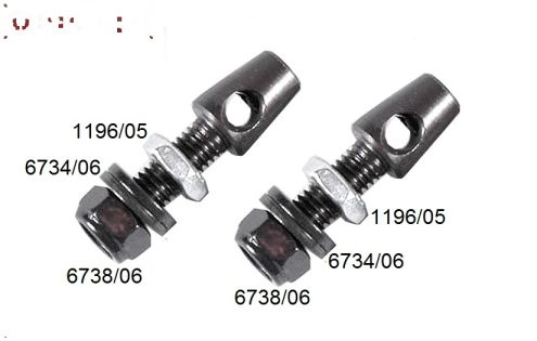 FG1196/03 Stabilisator houder, M6-Ø5,0 mm, Set