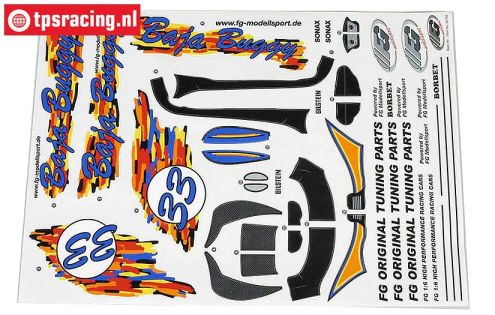 FG60155 Stickers Baja Buggy, Set
