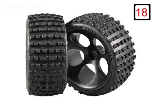 FG60209/06 Buggy banden S gelijmd Ø180-B80 mm, 2 st.