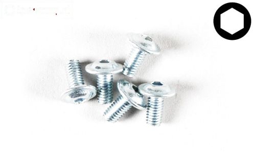 FG6717/06 Inbus bolkop flens M3-L6 mm, 5 St.
