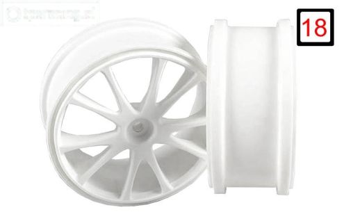 FG67205 1/6 Velgen 10 Spaak Ø130-B65 mm Wit, 2 St.