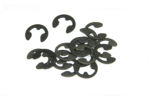 TPS6732/04 E-Clips zwart Ø4 mm, 15 St.