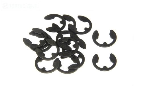 TPS6732/07 E-Clips zwart Ø7 mm, 15 St.