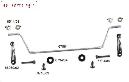 FG67560 Stabilisator achter Sports-Line 4WD Ø4,0 mm, Set