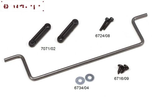 FG7071/06 Stabilisator achter L188-Ø5,0 mm, Set