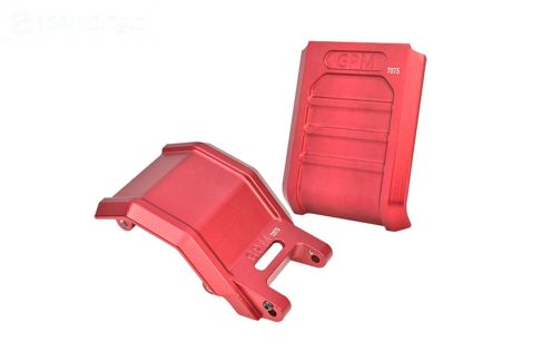 MX016AB-R PROMOTO Alu-Skid plaat Rood, set