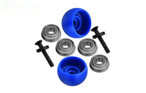 MX040-B PROMOTO Zij steun rollen Blauw, Set