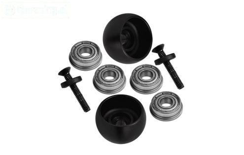 MX040-BK PROMOTO Zij steun rollen Zwart, Set