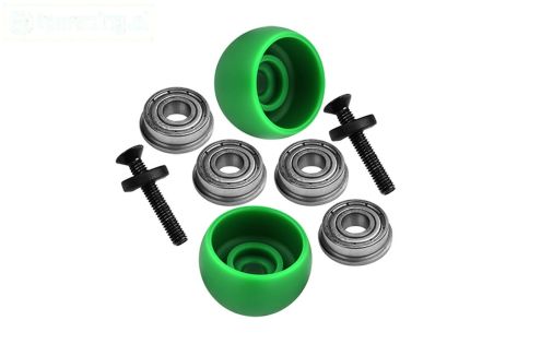 MX040-G PROMOTO Zij steun rollen Groen, Set