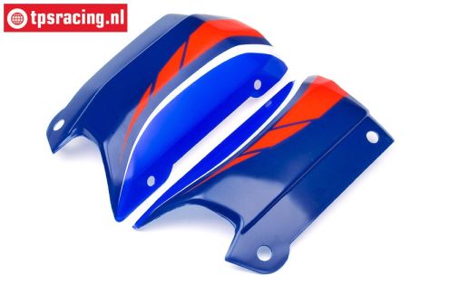 HPI102234 Kap zij deel Blauw/Wit/Rood, Set