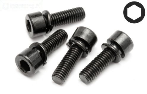 HPI15447 Inbus normale kop M5-L16 mm, 4 St.