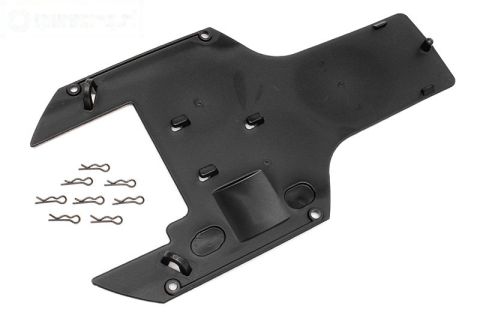 HPI85443 Chassis bescherming achter onder, 1 st.