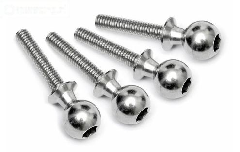HPI86412 Stalen gewricht kogel, M4-Ø10 mm, 4 St.
