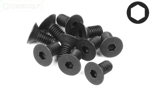 HPIZ082 Inbus verzonken kop M3-L8 mm, 10 st.