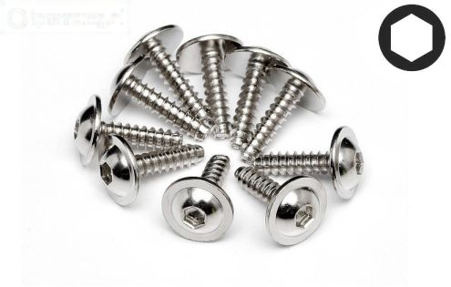 HPIZ489 Inbus flens-parker flens kop Ø2,6-L10 mm, 10 St.