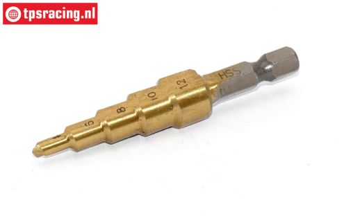 TPS0412 Stappenboor HSS-Titanium 4-12 mm, 1 st.