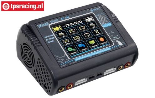 HTRC T240 DUO Touchscreen Lader 12-220 Volt, Set