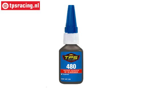 TPS480/20 Rubber Snel lijm zwart 20 gram, 1 st.