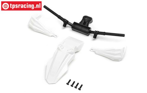 LOS-2304 Promoto-SM spatbord/stuur wit, set