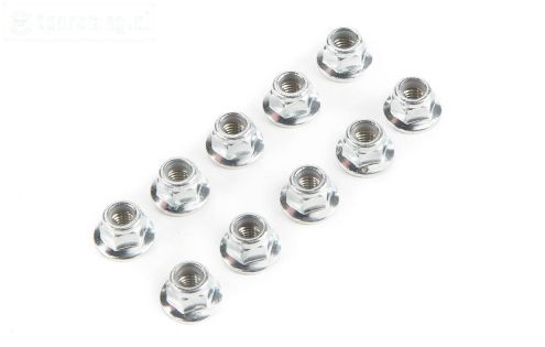 LOS235015 Stalen Borgmoer met flens M4, 10 St.
