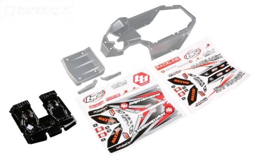LOS250035 LOSI SR Rey Kap Transparant, set