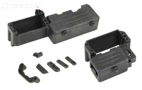 LOS251012 LOSI DBXL-MTXL Radio plaat/tankhouder, Set
