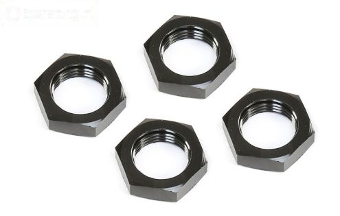 LOS252098 LOSI Aluminium Wielmoer zwart 25 mm, 4 st.