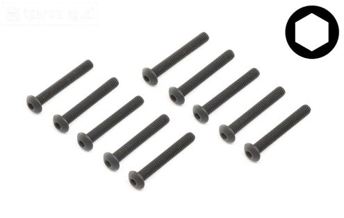 LOS255011 LOSI Inbus bolkop M4-L30, 10 st.