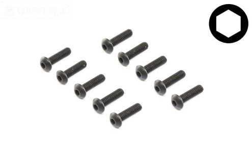 LOS255014 LOSI Inbus bolkop M4-L14, 10 st.