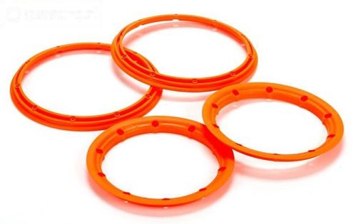 LOS45007 Beadlock Neon oranje Ø120 mm, 4 st.