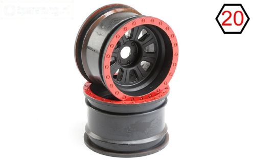 LOS45028 Velgen zwart Ø80-B50 mm, 2 st.