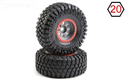 LOS45029 LOSI SR-Rey Maxxis Creepy Crawler op velgen, 2 st.