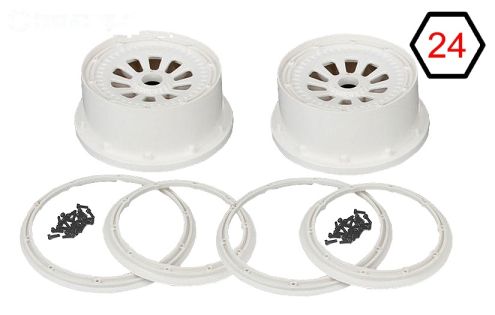 LOSB7033 Velgen wit Ø120-B60 mm, Set