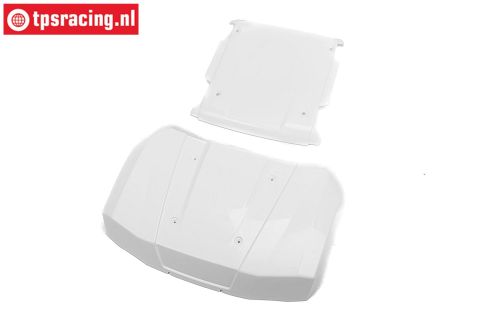 LOS-3649 LOSI 5IVE-T 3.0 Motorkap-dak panelen wit, set