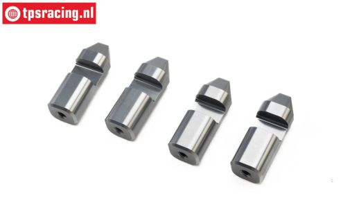 LOS-3634 LOSI 5IVE-T 3.0 Aluminium kap pennen, 4 ST.