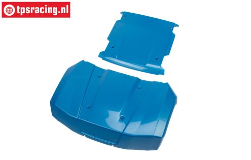 LOS-4007 LOSI 5IVE-T 3.0 Motorkap-dak panelen Blauw, set