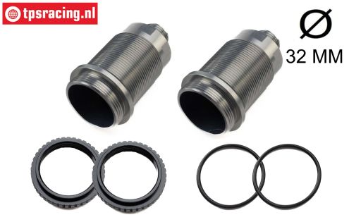 LOS-3644 LOSI 5IVE-T 3.0 Schokdemper huis Ø32-L68,5 mm, set