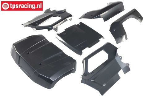 LOS-4350 LOSI 5IVE-T 3.0 kap Gun Metal, set