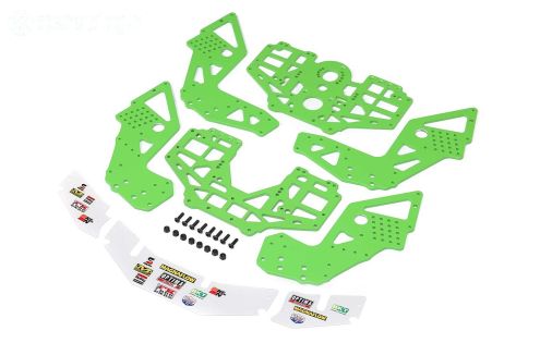 LOS-1826 LOSI LMT 2.0 Chassis platen groen, set