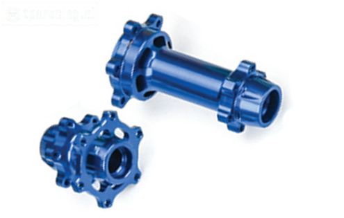 LOS362001 PROMOTO Alu wiel as Blauw, set