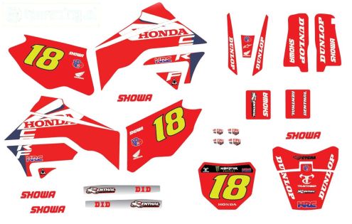 CS0980/40 PROMOTO stickers Honda CRF Lawrence, set